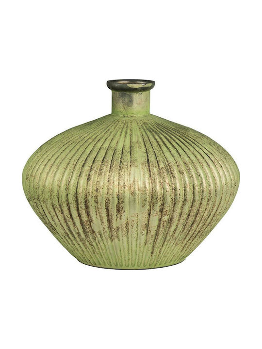 Artekko Βază decorativă Metalic Verde 30.5x30.5x25.4cm 1buc