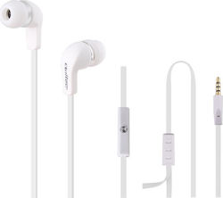 Qoltec 50801 In-ear Handsfree Ακουστικά με Βύσμα 3.5mm Λευκό Qoltec 50801 In-ear Handsfree Ακουστικά με Βύσμα 3.5mm Λευκό