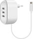 Promate Φορτιστής και Καλώδιο USB-C Λευκός (Tornado-3C)