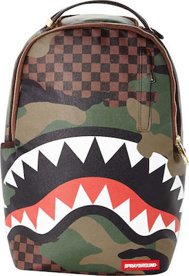 Checkered camo 2025 shark backpack