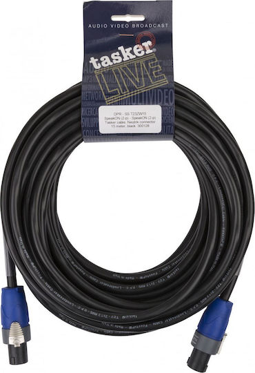 Tasker Speaker Cable Speakon Male - Speakon Male 15m T23ZW15