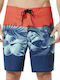 Flower Block Seamless 19 Herren-Bademode Bermuda Mehrfarbige