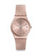 Swatch Datebaya Watch with Pink Gold Rubber Strap