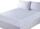 Ariete Double Quilted Mattress Cover Fitted White 150x200cm