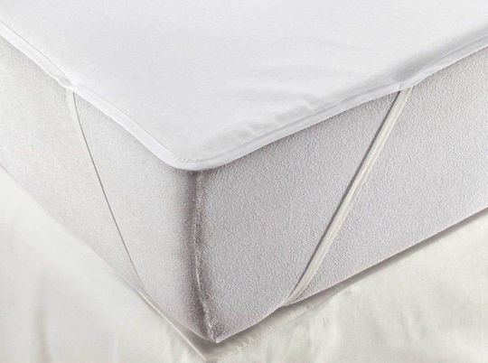 Ariete Protective Cover King Size Waterproof with Elastic Bands White 180x200cm