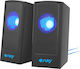 Fury Skyray Ηχεία Υπολογιστή 2.0 με Ισχύ 5W Μαύρα
