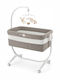 Cam Cradle Cullami with Mattress, Side Opening, and Wheels Beige 925-145