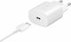 Samsung Charger with USB-C Port and USB-C Cable 25W White EP-TA800X Bulk
