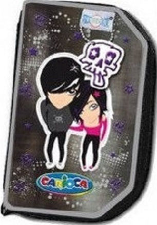 Carioca Pencil Case Full with 2 Compartments Black