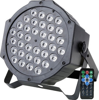 DMX512 FlatPAR RGB LED 36W Remote