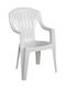 Outdoor-Stuhl Kunststoff Tropea White 58x57x89εκ.