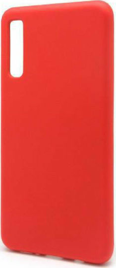 iNOS Liquid Back Cover Σιλικόνης Κόκκινο (Galaxy A7 2018)