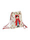 Rex London Red Riding Hood Drawstring Детска чанта Чантичка Бежов