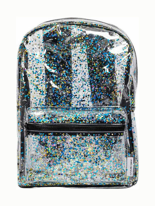 A Little Lovely Company Glitter Παιδική Τσάντα Πλάτης Μαύρη 24x11εκ.