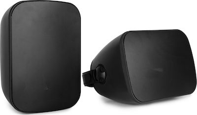 Power Dynamics On-wall Speakers with Bluetooth BD50 100.095 (Pair) 17x26x16cm in Black Color