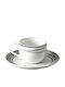 Van Kottler Dance Set of Cups Coffee Porcelain White 90ml 6pcs