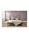 Άγης Metallbett mit Grauer Farbe für Matratze 160x200cm
