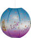 Starlight Love Shoe Μονόφωτο Παιδικό Φωτιστικό Κρεμαστό από Χαρτί 40cm