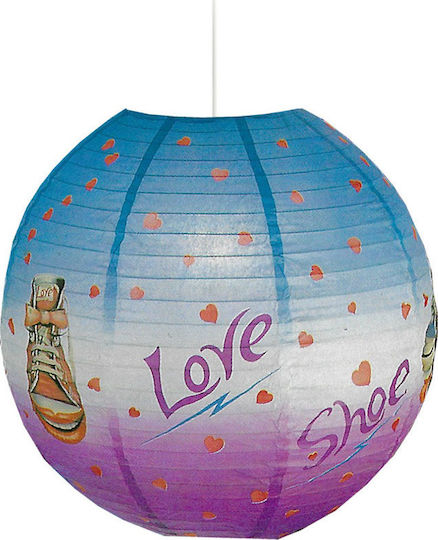 Starlight Love Shoe Единична светлина Детска таванна лампа Окачен от Хартия 40см