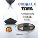 Cubalux Bandă LED Alimentare 12V RGB Lungime 5m...