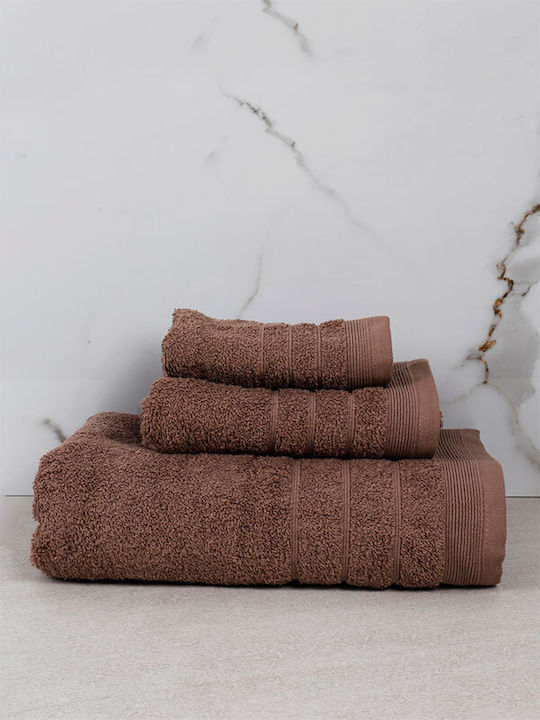 Sunshine Hand Towel Chimbouri 30x50cm 8 Mocha W...