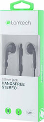 Lamtech 3.5mm Jack Earbuds Handsfree με Βύσμα 3.5mm Μαύρο