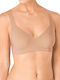 Zero Feel Women's Push Up Sports Bra Beige