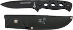 K25 Knife Black with Blade made of Stainless Steel in Sheath