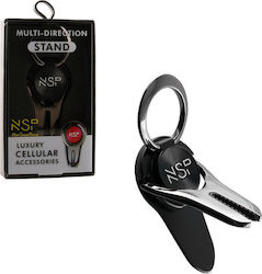 NSP Περιστρεφόμενη Ring Holder Κινητού σε Μαύρο...