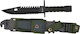 Martinez Albainox Knife Survival Black with Blade made of Stainless Steel in Sheath