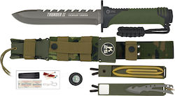 K25 Thunder II Messer Überleben mit Scheide Grün