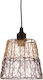 Keskor Pendant Light Brown with Socket E27