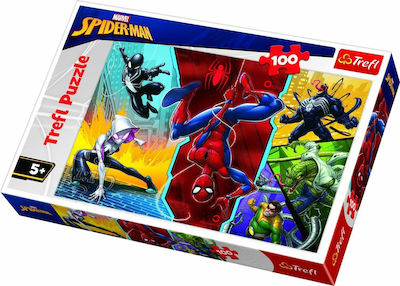 Παιδικό Puzzle Spiderman Upside Down 100pcs για 5+ Ετών Trefl