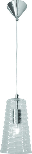 Home Lighting Solo Lustră Suspendată Transparent 14x14x120cm.