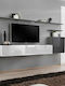 Wohnzimmer TV-Einheit Swiss I Weiß L300xB40xH60cm