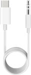 USB 2.0 Cable USB-C male - 3.5mm male White 1m (T100300172A)