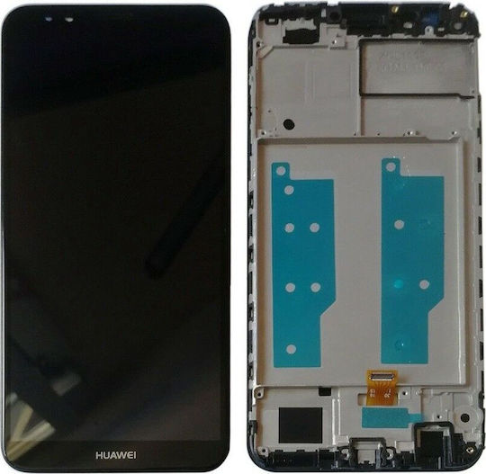 Екран със Сензорен Механизъм и Рамка за Huawei Y7 2018/Y7 Prime 2018 (Черен)