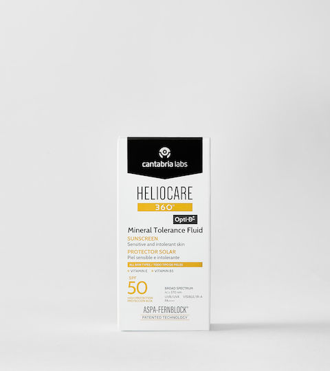 Heliocare 360 Mineral Tolerance Fluid SPF50 Αντηλιακή Κρέμα Προσώπου 50ml