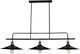 Home Lighting Dakar Pendant Light Three-Light Rail for Socket E27 Black