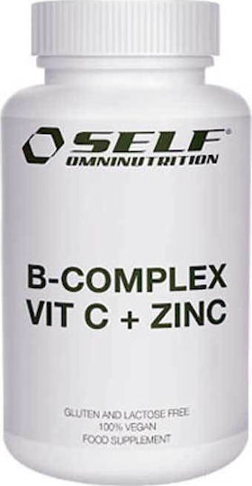 Self Omninutrition B Complex Vitamin C + Zinc Multivitamină pentru Energie & Întărirea Sistemului Imunitar 60 capace