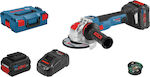 Bosch GWX 18V-10 SC Wheel 125mm Battery Brushless with Speed Control 2x8Ah