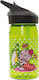 Laken Kids Plastic Water Bottle with Straw Gree...