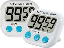 Countdown Digital Kitchen Timer ΒΤ5 White