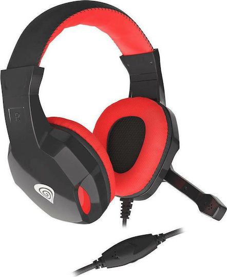 Genesis Argon 110 On Ear Gaming Headset με σύνδεση 3.5mm Κόκκινο