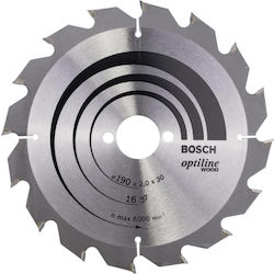 Bosch Πριονόδισκος Optiline Wood 2608641184 190mm 1τμχ