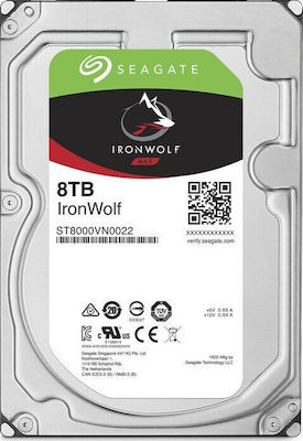 Seagate Ironwolf 8TB HDD Hard Disk 3.5" SATA III 7200rpm cu 256MB Cache pentru NAS