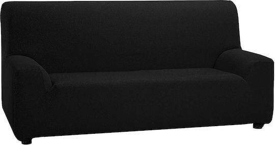 Mc Decor Tunez Elastic Cover for Four Seater sofa Black 230εκ. 1pcs MCL.EL.TUNEZ.TE-MAYRO