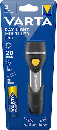 Varta Lanternă LED cu Luminozitate Maximă 20lm Day Light Multi F10 Negru