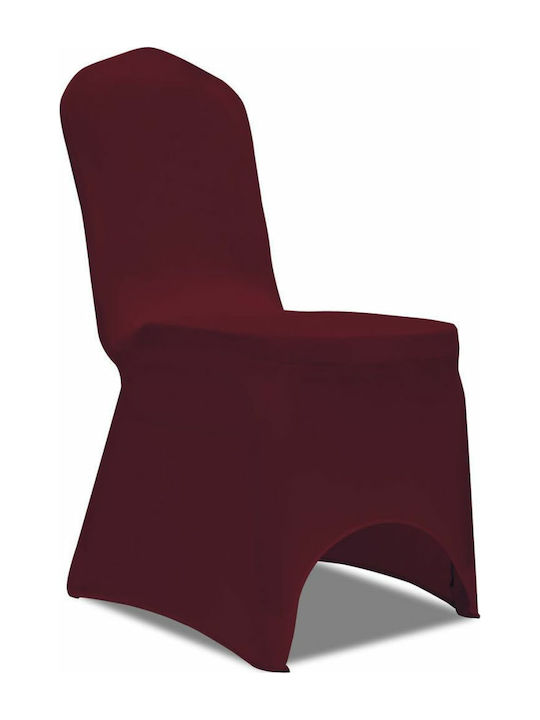 vidaXL Elastic Cover for Chair Burgundy 100pcs ...