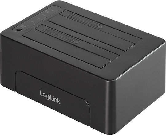 LogiLink Docking Station for 2 Hard Drives SATA 2.5" / 3.5" with Connection USB 3.1 / USB-C (QP0028)